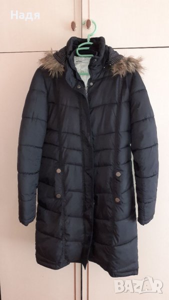 Черно дълго  яке , снимка 1