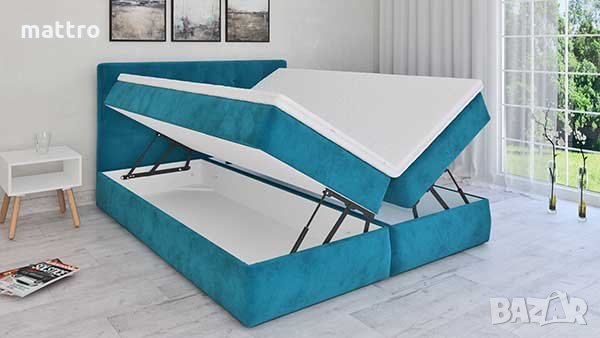(-30%) Легло Боксспринг Спейс с БЕЗПЛАТНА доставка в цялата страна!, снимка 1