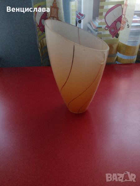 Старо стъкло за нощна лампа,полилей,аплик, снимка 1