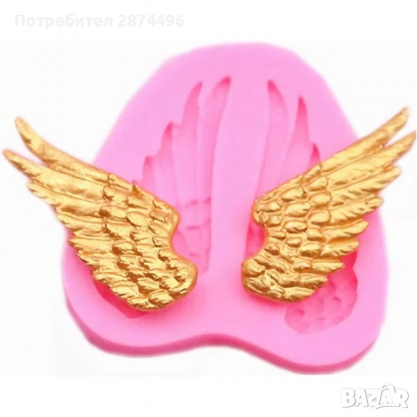 3798 Форма ангелски крила, снимка 1