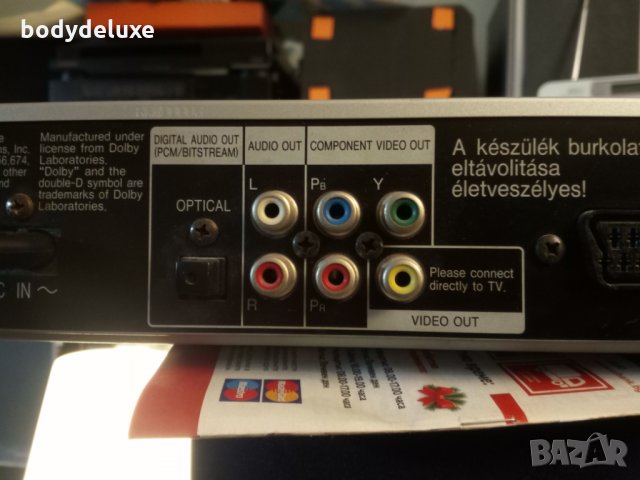 Panasonic DVD-S35 компакт диск DVD плейър, снимка 5 - Плейъри, домашно кино, прожектори - 18588077