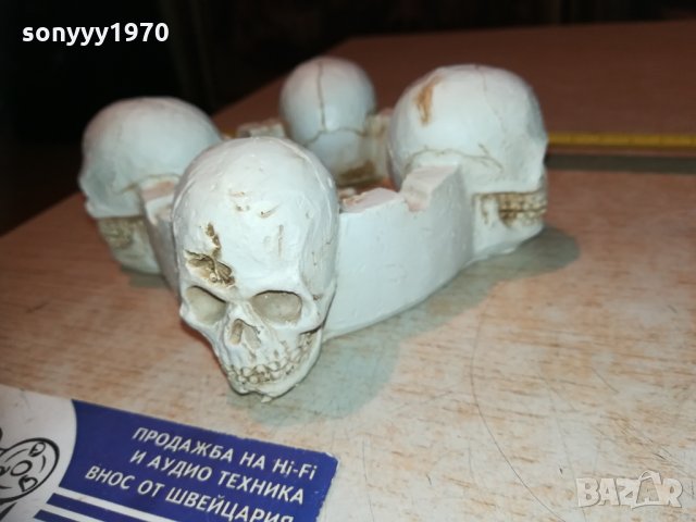 пепелник с 4 черепа 2810201223, снимка 17 - Колекции - 30584819