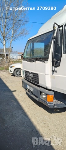 Продавам или бартер за камион MAN l2000 с фургон с падащ борд може бартер за подобен бордови с платф