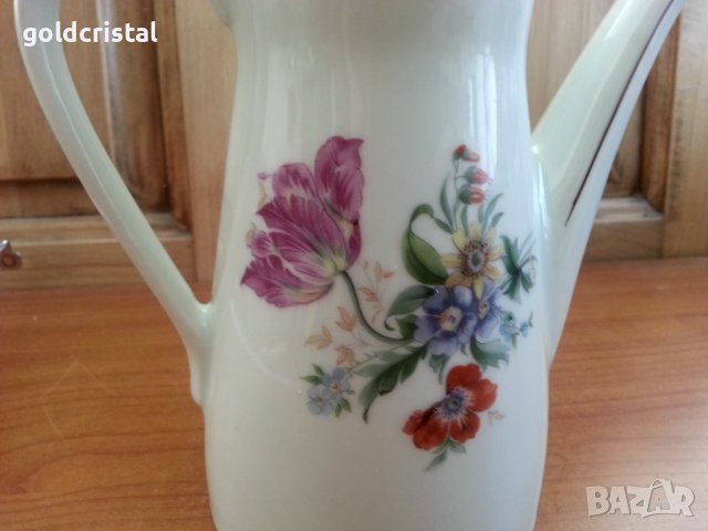 Стар български порцелан чайник кана , снимка 2 - Антикварни и старинни предмети - 38476564