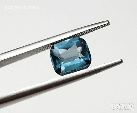 Рядък естествен син шпинел от Танзания - 1.28 карата! Сертифициран!