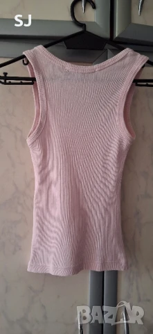 Дамски къси панталонки и потник в бледо розово. Размер XS, снимка 4 - Къси панталони и бермуди - 50566899