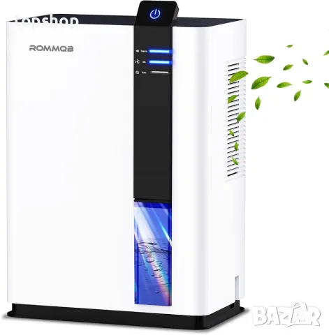 Чисто нов влагоуловител ROMMQB 3000ml (3L) за помещения до 60m2 с 5 LED светлини ​ 