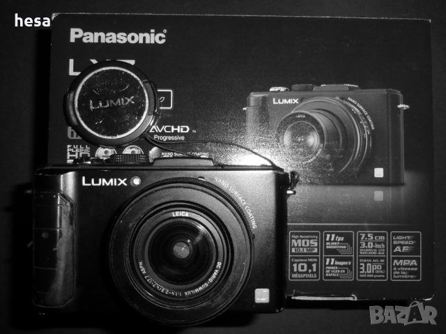 фотопарат Panasonic Lumix LX7 с дефектна оптика, снимка 1 - Фотоапарати - 31634117