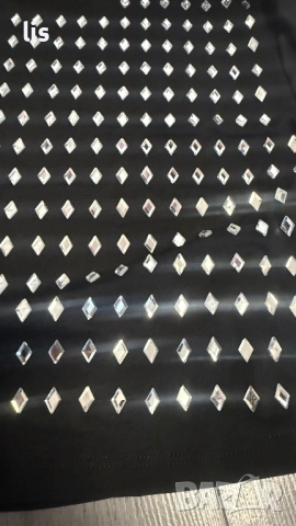 Къса блузка с камъни, снимка 2 - Блузи с дълъг ръкав и пуловери - 51941208