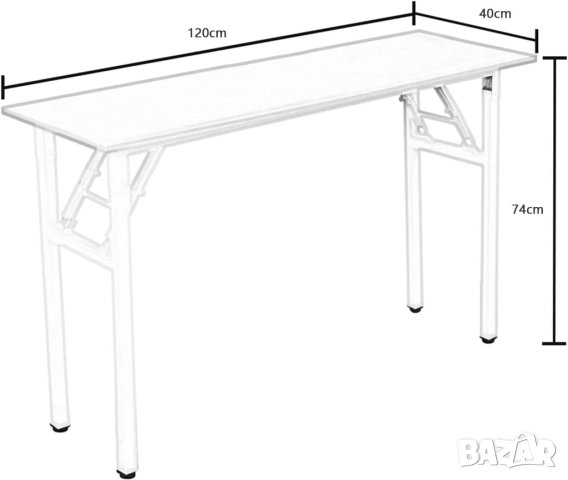 ПРОМОЦИЯ Правоъгълна сгъваема маса  AC5YW-12040, снимка 5 - Маси - 42900769