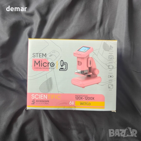 Yidoroye Цифров микроскоп за деца с 2.0" HD екран, 6-12 години, розов, снимка 9 - Образователни игри - 51877383