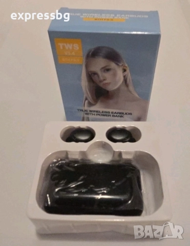 TWS BTH-F9-5 – Безжични слушалки с Power Bank кейс – НОВИ