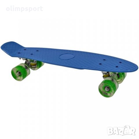 Скейтборд мини, пениборд MAX нов, 56 см, Със светещи колела. Подходящ за начинаещи скейтъри, които и, снимка 3 - Скейтборд, ховърборд, уейвборд - 31063136