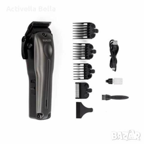 Машинка за подстригване Muhler MCL-05P – акумулаторна, 5W, неръждаеми ножчета, USB-C зареждане, снимка 9 - Машинки за подстригване - 52603875