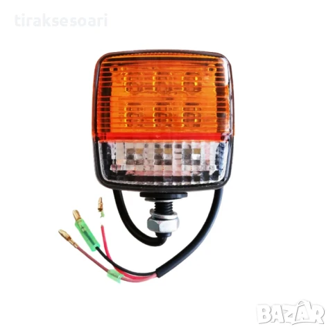 2 Броя LED Габарит с мигач за трактор/мотокар 13 диода 12-60V IP67, снимка 3 - Аксесоари и консумативи - 50899159