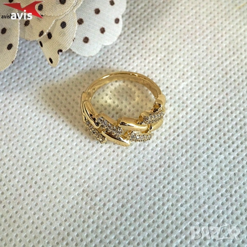 Пръстен с 14К златно покритие 224861