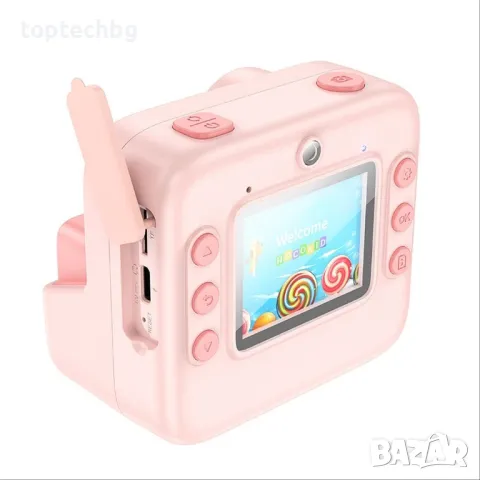Детски фотоапарат с принтер HOCO DV200с безплатна доставка, снимка 4 - Електрически играчки - 48370330