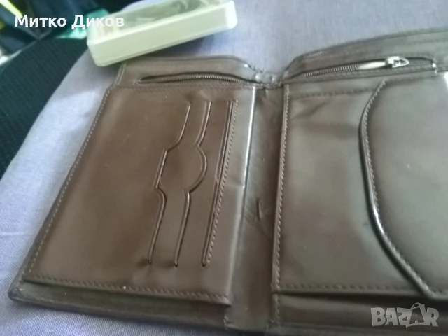 Марков портфейл Блентио естествена кожа 160х105мм, снимка 8 - Портфейли, портмонета - 51005918