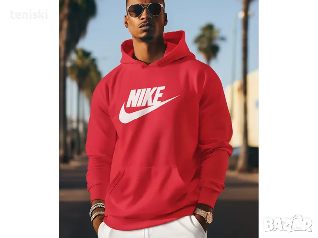 Качествен суичър NIKE принт Мъжки и женски, снимка 4 - Суичъри - 47436081