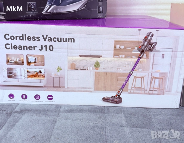 580W мощна вертикална безжична прахосмукачка Aujun J10. , снимка 8 - Прахосмукачки - 54055216