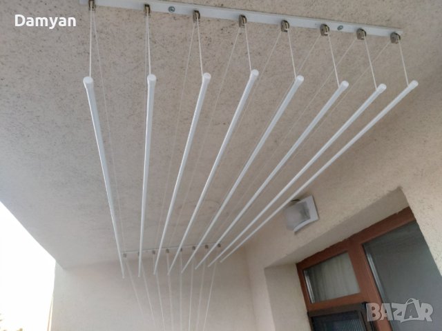 Таванен простор за сушене на дрехи (Метален), снимка 3 - Други стоки за дома - 28127381