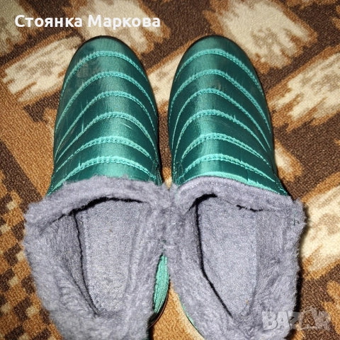 Нови зелени топли боти- голям номер, снимка 4 - Дамски боти - 51632827