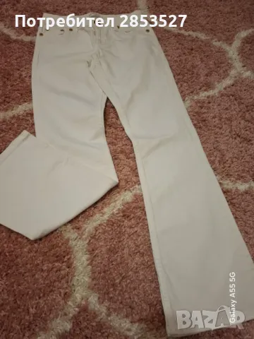 Бели Дамски Дънки 