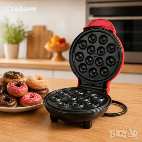 Гофретник с незалепващо покритие 350W - Компактен, бърз и лесен за почистване, снимка 2 - Гофретници - 56160291