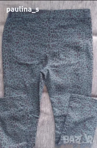 Три броя / Еластични дънки в леопардов принт и каре / голям размер , снимка 18 - Панталони - 41241250