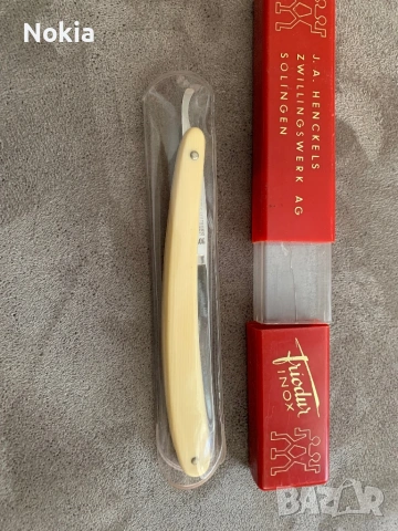Прав бръснач Zwilling J.A. Henckels 7/8 Solingen – НОВ (NOS) с кутия, снимка 3 - Антикварни и старинни предмети - 54121367