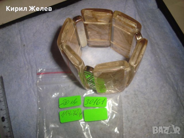 ФЕШЪН - АРТ ХЕНД - МЕЙД КРАСИВА ЕФЕКТНА СТИЛНА ГРИВНА СЕДЕФ и КАТАЛИН 30161, снимка 4 - Гривни - 37851523