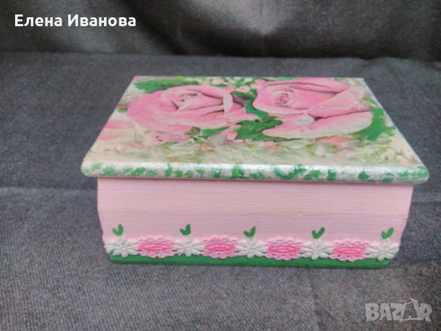 Дървена кутия за бижута #21, снимка 4 - Декорация за дома - 24388389