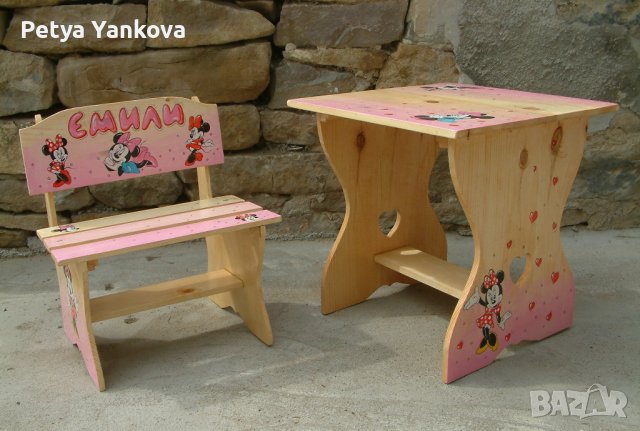 рисувана маса и стол, снимка 8 - Мебели за детската стая - 33753857