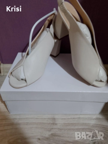 Дамски обувки естествен велур и естествена кожа, снимка 2 - Дамски обувки на ток - 54000691