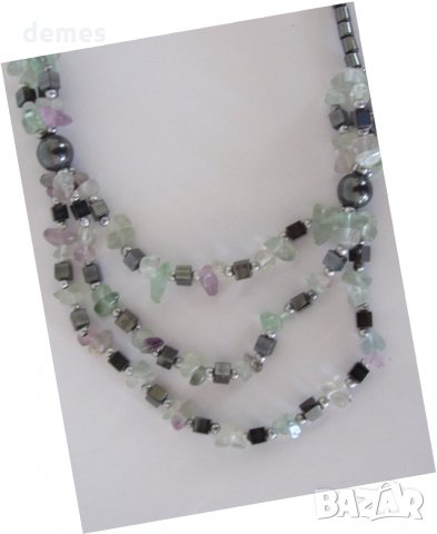 Нов гердан от флуорит, снимка 2 - Колиета, медальони, синджири - 32160760