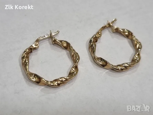 Дамски златни обеци, снимка 5 - Обеци - 56396256