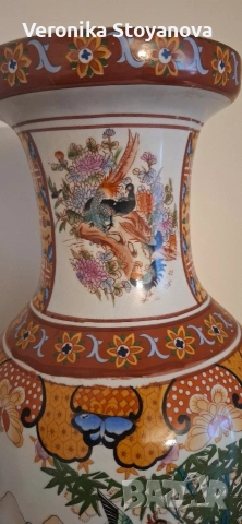 Голяма порцеланова ваза, снимка 3 - Вази - 53348570