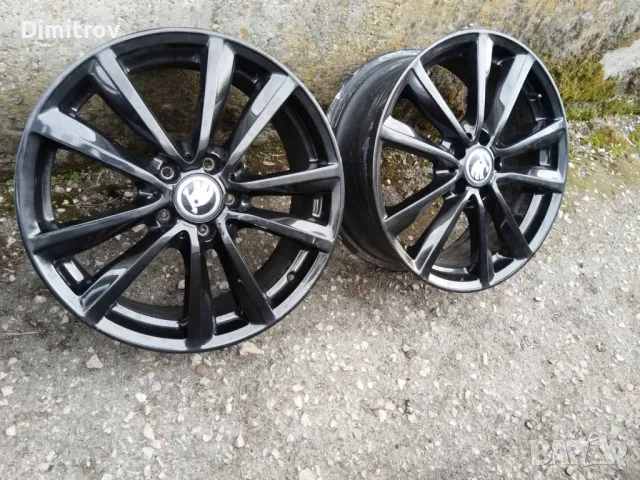 Лети джанти 18 цола 5х112 7.5J Skoda Audi Mercedes VW, снимка 4 - Гуми и джанти - 49527965