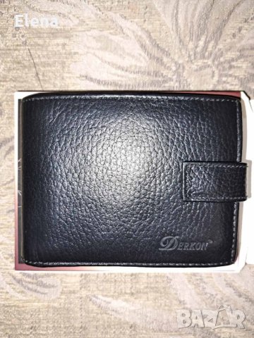 мъжки портфейл Derkon ,естествена кожа, снимка 3 - Портфейли, портмонета - 44246191
