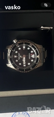 Citizen Automatic 200m нов,гаранция 2 години, снимка 2 - Мъжки - 53323990