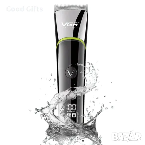 Професионална машинка за подстригване VGR V-295 – LED дисплей, водоустойчива, с USB зареждане, снимка 2 - Машинки за подстригване - 50386010