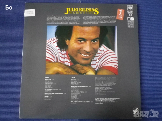 грамофонни плочи Julio Iglesias, снимка 9 - Грамофонни плочи - 41393371