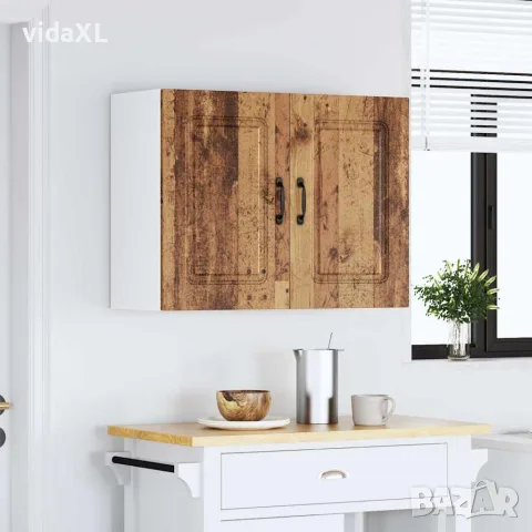 vidaXL Кухненски стенен шкаф, Kalmar, старо дърво, инженерно дърво, снимка 3 - Шкафове - 56148259