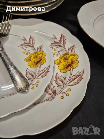 Сервиз за хранене, Cmielow Poland , снимка 4 - Сервизи - 54287475