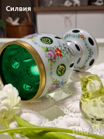 Ваза Bohemia , снимка 2 - Антикварни и старинни предмети - 52718675