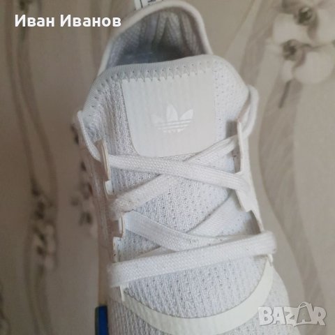 маратонки  adidas NMD R1 White Lush Blue GX1050  номер 43-44, снимка 18 - Маратонки - 40833427