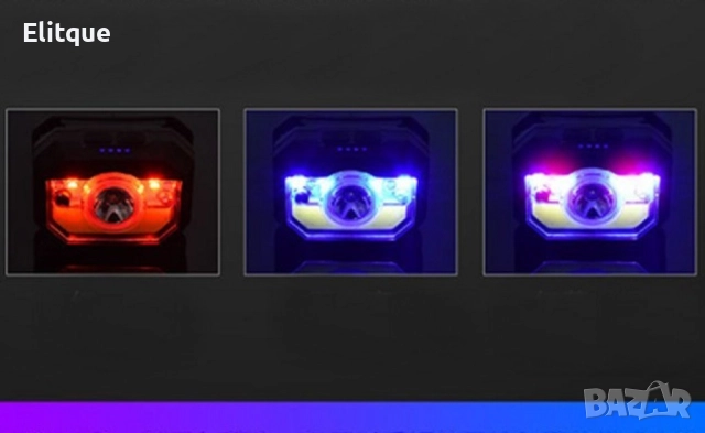 LED фенер за глава с 6 режима на работа, вградена батерия и USB зареждане - FL86, снимка 8 - Други - 52805691