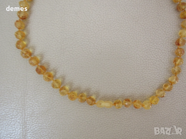 Дамско колие-кръг от първокласен балтийски кехлибар, снимка 2 - Колиета, медальони, синджири - 51884923