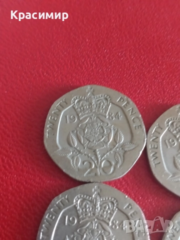 20 пенса Елизабет., снимка 2 - Нумизматика и бонистика - 51617090