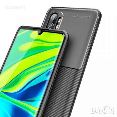 Xiaomi Mi Note 10 Карбонов удароустойчив гръб , снимка 5 - Калъфи, кейсове - 30409771